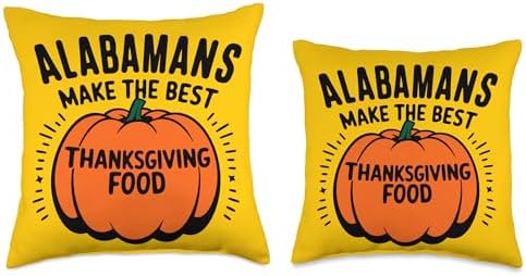 Alabamans Make The Best Thanksgiving Food Throw Pillow - Image 3