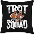 Trot Squad, Friendsgiving Squad Running Thanksgiving Throw Pillow by HadleyDesigns