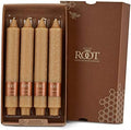 Root Candles 4-Count Unscented Timberline Collenettes, 9", Beeswax Color by RootCandles