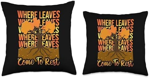 Autumn Leaves Fall Leaf Thanksgiving Women Where Leaves Come to Rest Throw Pillow, 18x18, Multicolor - Image 3