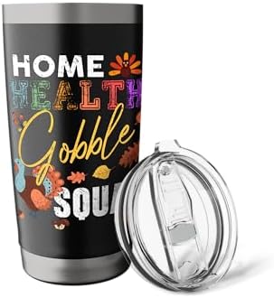 Home Health Gobble Squad Thanksgiving Matching Stainless Steel Insulated Tumbler - Image 5