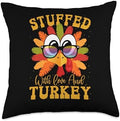 Stuffed With Love & Turkey Thanksgiving Family-Friendly Throw Pillow by Unknown