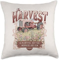 Christian Thanksgiving The Harvest is Plentiful Trendy Fall Throw Pillow by Unknown