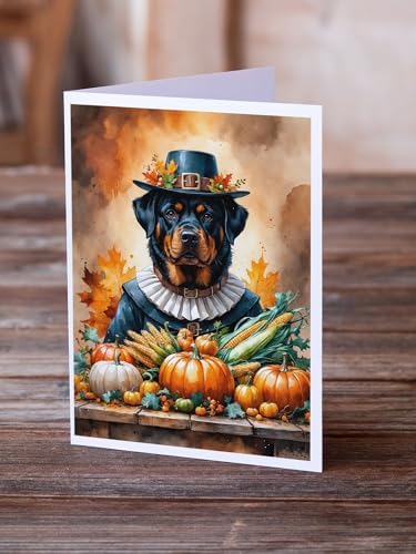Caroline's Treasures Rottweiler Dogs Blank 5x7 Note Cards Set of 8 - Image 2