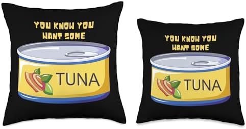 Funny Thanksgiving Canned Tuna Throw Pillow, 16x16, Multicolor - Image 3