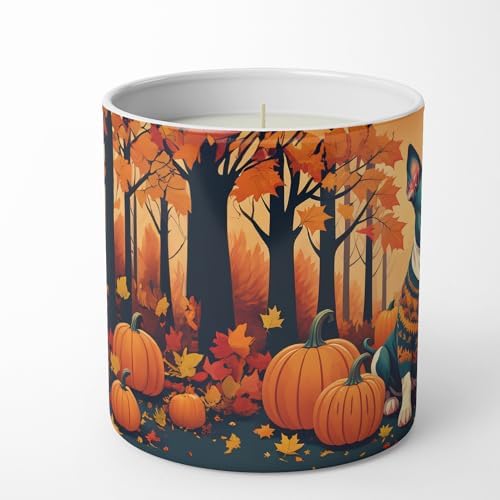 Caroline's Treasures DAC1007CDL Pit Bull Terrier Fall Decorative Soy Candle Nature Soy Wax Essential Oil Home Decor Ideal for Bedroom Kitchen Bath Office Gift, 10 oz - Image 3