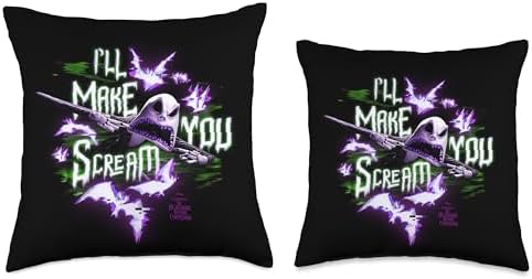 Tim Burton’s Nightmare Before Christmas I’ll Make You Scream Throw Pillow