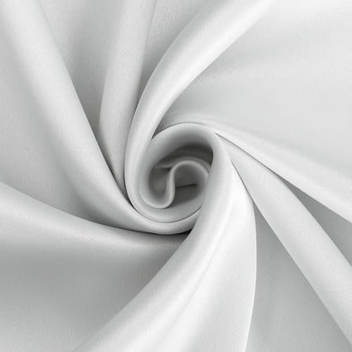 Sun Zero Oslo Theater Grade Extreme 100% Blackout Rod Pocket Curtain Panel, 52" x 63", White