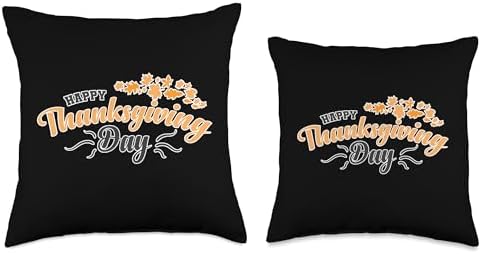 Happy Thanksgiving Day Throw Pillow - Image 3