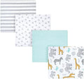 Hudson Baby Unisex Baby Cotton Flannel Receiving Blankets, Yellow Safari, One Size by HudsonBaby
