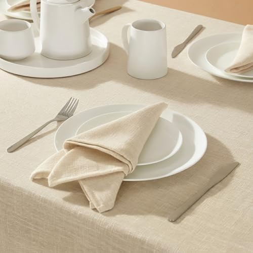 Laura Ashley Harper Tablecloth, 60" x 102", Yellow - Image 4