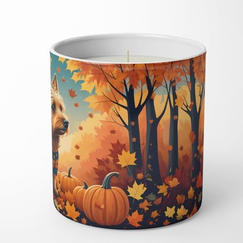 Caroline's Treasures DAC1010CDL Australian Terrier Terrier Fall Decorative Soy Candle Nature Soy Wax Essential Oil Home Decor Ideal for Bedroom Kitchen Bath Office Gift, 10 oz - Image 5