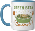 Green Bean Casserole Retro Thanksgiving Dinner Humor Ceramic Mug, Blue/White by Unknown
