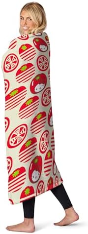 Northwest Hello Kitty Silk Touch Throw Blanket, 50" x 60", Tomato Girl