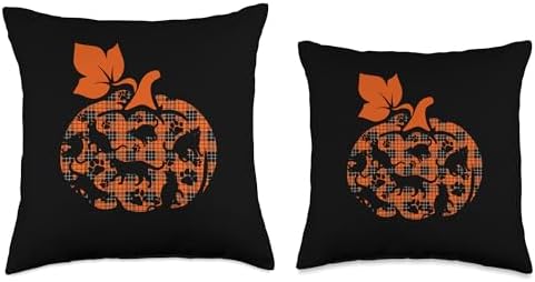 Cats Cute Pumpkin Shape Halloween Thanksgiving Lover Kids Throw Pillow - Image 3