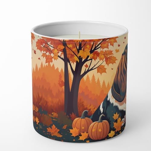 Caroline's Treasures DAC1013CDL Basset Hound Fall Decorative Soy Candle Nature Soy Wax Essential Oil Home Decor Ideal for Bedroom Kitchen Bath Office Gift, 10 oz - Image 3