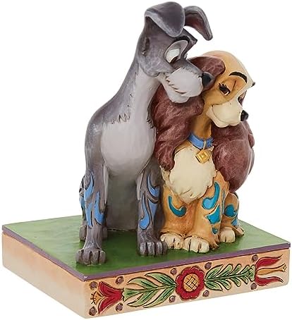 Enesco Disney Traditions by Jim Shore Lady and the Tramp Love Figurine, 4.5 Inch, Multicolor