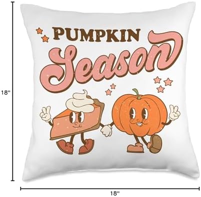 Pumpkin Spice season Thanksgiving dinner Pumpkin Pie Teacher Throw Pillow - Image 4