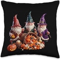 Cute Gnome Thanksgiving Halloween Party - Fun Good Luck Gift Throw Pillow by Unknown
