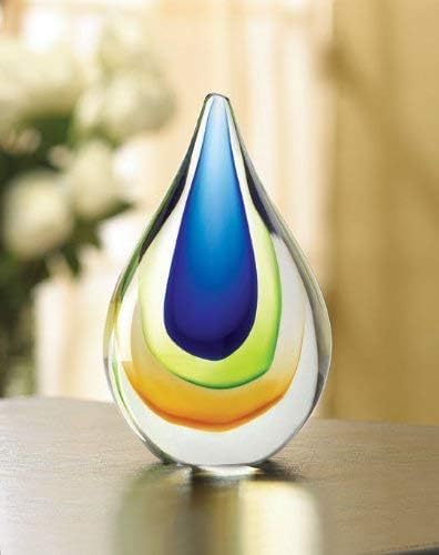Zingz & Thingz Dazey Den Collection Glass Teardrop Décor, Teardrop, 4x2x6.5