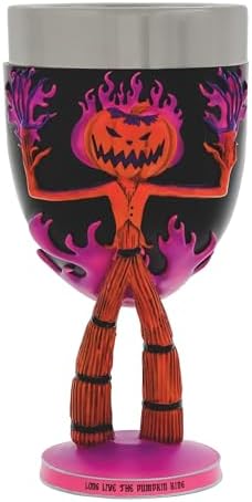 Enesco Disney Showcase the Nightmare Before Christmas the Pumpkin King Decorative Chalice Goblet, 7.09 Inch, Multicolor