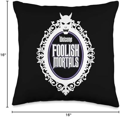 Welcome Foolish Mortals Throw Pillow