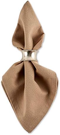 DII Solid Napkin Set Collection, 20x20, Stone, 6 Piece - Image 4