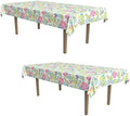 Beistle Succulents Tablecover, 54"x108", 2 Pieces, Spring Summer Picnic Tea Plant Party Table Decorations by Beistle
