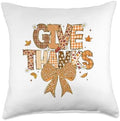 Bruh Give Thanks Funny Thanksgiving Turkey Thankful Boys Throw Pillow by Unknown