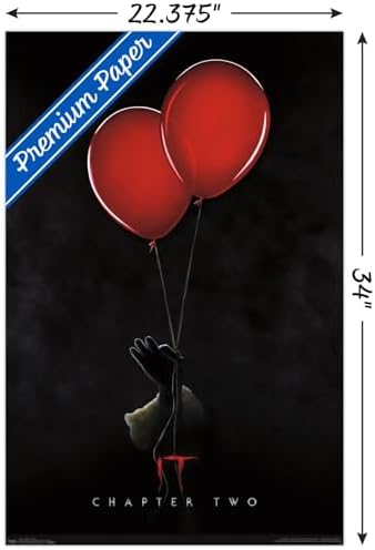 Trends International IT: Chapter 2 - Teaser One Sheet Wall Poster, 22.375" x 34", Premium Poster & Mount Bundle
