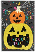Boo to You Jack O Lanterns, 10 x 15 Inch Mounted Print on Wall Plaque