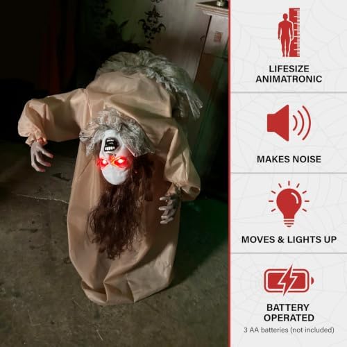Haunted Hill Farm 3.4-Ft. Animatronic Possessed Backbend Lady