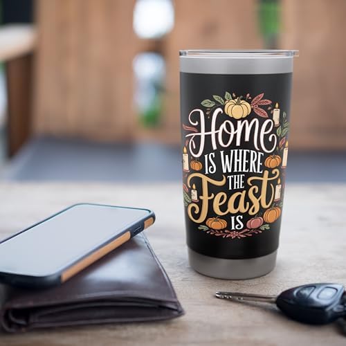 Home Where The Feast Is Thanksgiving Stainless Steel Insulated Tumbler - Image 7