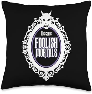 Welcome Foolish Mortals Throw Pillow