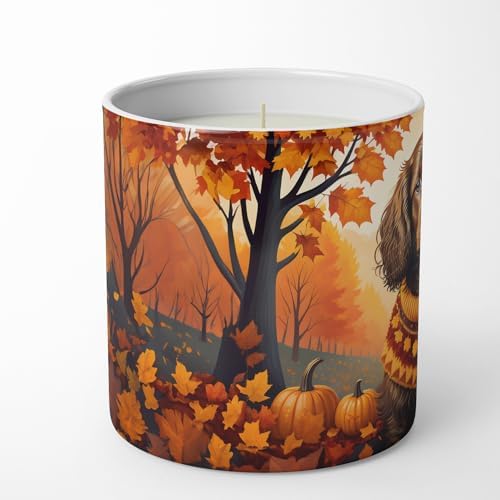 Caroline's Treasures DAC1027CDL Boykin Spaniel Fall Decorative Soy Candle Nature Soy Wax Essential Oil Home Decor Ideal for Bedroom Kitchen Bath Office Gift, 10 oz - Image 3