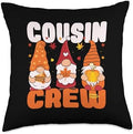 Funny Cousin Crew Thanksgiving Family Matching Throw Pillow by Unknown