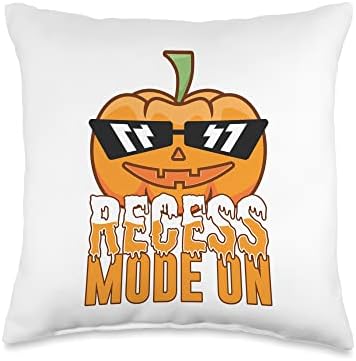 Halloween Thanksgiving Recess Vacay mode Throw Pillow by Unknown