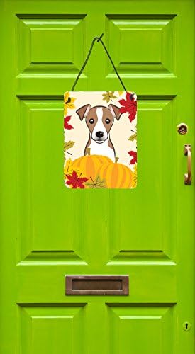 Caroline's Treasures BB2066DS1216 Jack Russell Terrier Thanksgiving Wall or Door Hanging Prints Aluminum Metal Sign Kitchen Wall Bar Bathroom Plaque Home Decor Front Door Plaque, 12x16, Multicolor - Image 2
