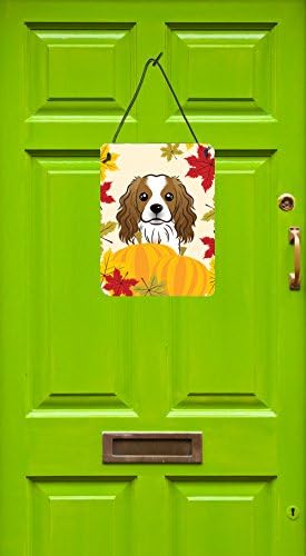 Caroline's Treasures BB2030DS1216 Cavalier Spaniel Thanksgiving Wall or Door Hanging Prints Aluminum Metal Sign Kitchen Wall Bar Bathroom Plaque Home Decor Front Door Plaque, 12x16, Multicolor - Image 2