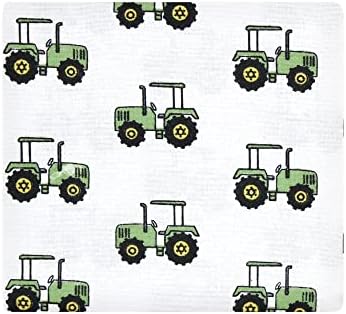 Hudson Baby Unisex Baby Cotton Flannel Receiving Blankets, Boy Farm, One Size - Image 5