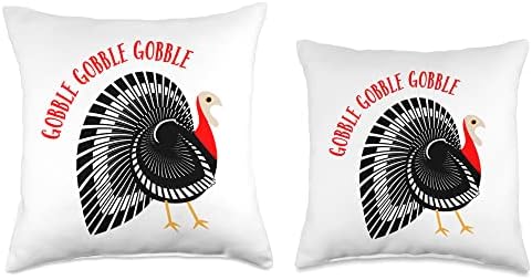 Thanksgiving Dinner Turkey Throw Pillow - Image 3