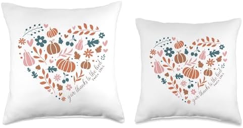 Christian Jesus Thanksgiving Give Thanks To The Lord Blessed Throw Pillow - Image 3