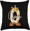 Owen Thanksgiving Autumn Vibes Fall Kids Toddler Throw Pillow by Unknown