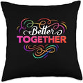 Better Together Dreamz Better Together Throw Pillow, 18x18, Multicolor by Unknown
