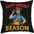 Happy Harvest Season Throw Pillow by Unknown