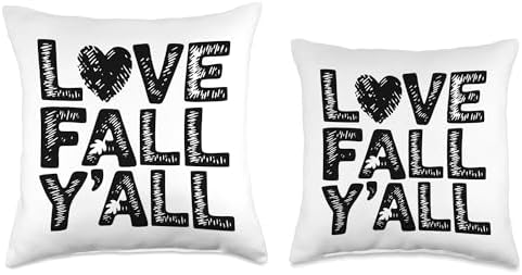 Love Fall Y'all, Family Thanksgiving Friends Giving Throw Pillow - Image 3
