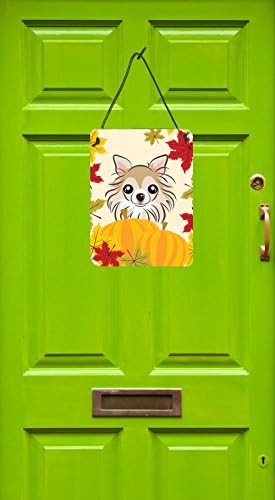 Caroline's Treasures BB2057DS1216 Chihuahua Thanksgiving Wall or Door Hanging Prints Aluminum Metal Sign Kitchen Wall Bar Bathroom Plaque Home Decor Front Door Plaque, 12x16, Multicolor - Image 2