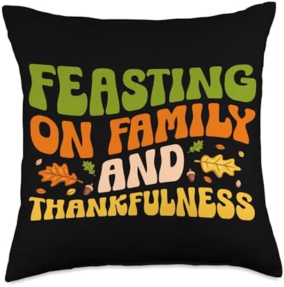 Happy Thanksgiving Day Celebration Turkey Thankfulness Throw Pillow by Unknown