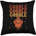 Pilgrim Costume Thanksgiving Shirt Turkey Meat Cute Gobble Turkey Pilgrim Toddler Thanksgiving Throw Pillow, 18x18, Multicolor by Unknown