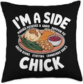 I'm A Side Chick, Grateful Thankful Blessed, Thanksgiving Throw Pillow by HadleyDesigns
